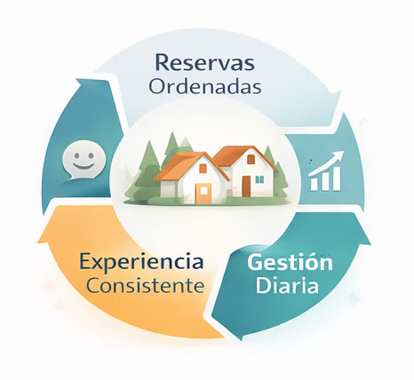 Esquema de consultoría para cabañas turísticas